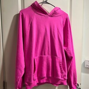 GAP Women's Bright Pink Hoodie Sweater